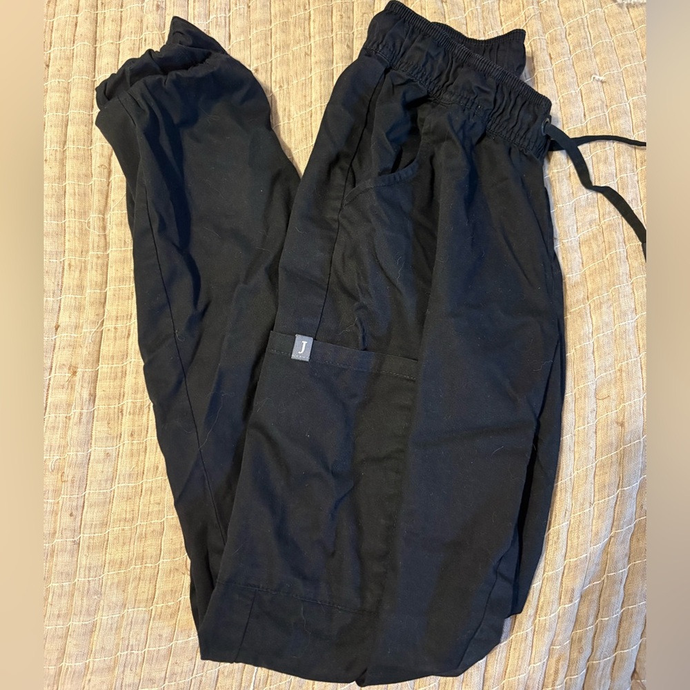 Jaanuu Black Jogger Scrubs [EXTRA SMALL]